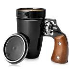 VIREESR Novelty Coffee Mugs for Men, Ceramic Funny Gun Cup, Revolver Mugs, Birthday Gifts for Father, Black Cool Unique Coffee Mug for Men, Fathers Day Dad Gifts(16 oz BLACK)