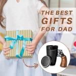 VIREESR Novelty Coffee Mugs for Men, Ceramic Funny Gun Cup, Revolver Mugs, Birthday Gifts for Father, Black Cool Unique Coffee Mug for Men, Fathers Day Dad Gifts(16 oz BLACK)