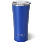 Swig Life 22oz Insulated Tumbler, Travel Coffee Tumbler with Lid, Cup Holder Friendly Travel Coffee Mug, Stainless Steel Thermos (Royal)