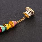 Uarein Stackable 3D Coffee Cup Pendant Necklaces.Long Enamel Glaze Teacup Pendant Necklaces Creative Necklace Jewelry Gifts for Women Men (Pink)