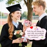 Mini Positive Crochet Tea Cup Birthday Gifts for Women Friend Sister, Bosses Day Christmas White Elephant Gifts for Teen, Emotional Cheer Up Support Gifts for Coworker Handmade Cute Stocking Stuffers