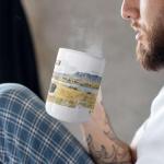 Nature Inspired Coffee Mug, Customized Oklahoma State Cup, Wichita Mountains Mug, Custom Name US State Ceramic Cup, Personalized Landscape Full Wrap Mug, State White Cup 11oz 15oz