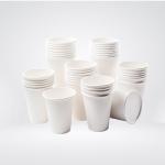 HAPY CUPS 12 oz[500 count] White Coffee Cups - Disposable Paper Cups for Hot and Cold Beverages - Water, Juice, or Tea, Compostable and Travel-Friendly For Home, Store and Cafe(300 g)