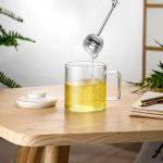 Numola Long Handle Tea Ball Stainless Steel, 2Pcs Premium Tea Infuser Filter for Loose Leaf Tea, Reusable Fine Mesh Tea Interval Diffuser Strainer for Cup and Teapot