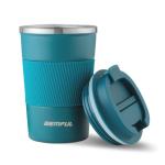 GEMFUL Coffee Mug with Lid 13 oz Spill Proof Leak Proof Stainless Steel Travel Mug Insulated Coffee Tumbler Reusable Keeps Cold and Hot for Car Daily Travel Gifts (Blue)