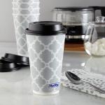 Hefty Paper Disposable Hot Cups with Lids, Leak-Resistant Disposable Coffee Cups, Double Insulated To Help Prevent Burning, Tight-Fitting Lid Helps Prevent Sloshing and Spills, 16 Ounce, 20 Count