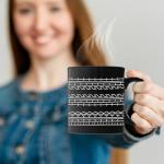 Hidden Message Coffee Mug, Funny Coffee Mug, Unique Gift Idea, Gift for Work Bestie, Coworkers, Friends, Family - Funny Office Gifts(White)