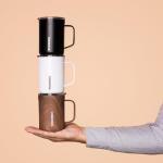 Corkcicle Classic Coffee Mug - Triple Insulated Stainless Steel Travel Mug - Shatter-Proof Lid - Easy Grip - Keeps Drink Hot Over 3 Hours - Holiday Mug Gift - Great for Gifting Warmth - 16 oz - Black