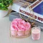 Birthday Gifts for Mom from Daughter, Cute Christmas Mothers Day Gifts for Women after Birth with 12 Oz Pink Coffee Mug Acrylic Plaque Sign Floral Greeting Card