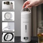 Electric Kettle Small Travel Kettle Tea Coffee Portable Kettle, 400ML with 4 Variable Presets, Electric Kettle Small 304 Stainless Steel with Auto Shut-Off & Boil Dry Protection (Black)