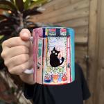 Famous Art Paintings Funny Cat Coffee Mug for Artist Art Lover Art Teacher Cat Lovers, Famous Art Picture Classic Art Vincent Art Aesthetic Canvas Mug Birthday Gift for Women Man (Open Window)