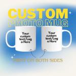 Personalized Coffee Mug, Custom Logo and Text Design, Perfect for Advertising or Any Occasion, 12oz White, Personalized Tea Cup Unique Gift Idea - Custom Design Mug with Image or Message
