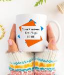 Personalized Coffee Mug, Custom Logo and Text Design, Perfect for Advertising or Any Occasion, 12oz White, Personalized Tea Cup Unique Gift Idea - Custom Design Mug with Image or Message
