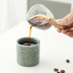 Dicmracy Ceramic Espresso Cups Set of 2 or 4-3oz Demitasse Cups for Coffee & Tea, No Handles, Durable & Dishwasher Safe (green, 2)