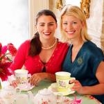 ceiba tree Tea Cups and Saucers with Handle Paper Disposable Tea Party Garden Spring Floral Decorations 24 Sets for Girls Women Flower Birthday Baby Shower Wedding Party Supplies Favors