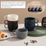 ReaNea Coffee Mugs Set of 6, Coffee Cups 12oz, Durable Light Weight Plastic Mugs for Home, Outdoor, Picnic, Camping, Idea Birthday Gift