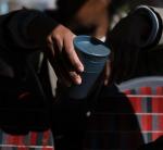 Joseph Joseph Sipp™ Travel Coffee Mug with Flip-top Cap - 340 ml (12 fl. oz) - Blue