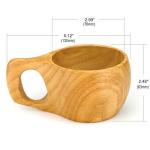 Bamber Wooden Coffee Cup Wood Novelty Mugs Reusable Decorative Teacup