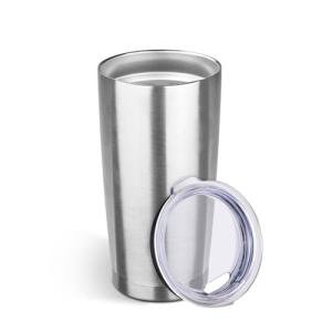 StarSpeed 20oz Tumbler Bulk with Lid, Stainless Steel Insulated Tumblers Double Wall Vacuum Insulated Travel Mug, Powder Coated Coffee Cups for Hot and Cold Drinks(Silver,1)