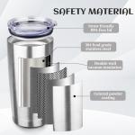 StarSpeed 20oz Tumbler Bulk with Lid, Stainless Steel Insulated Tumblers Double Wall Vacuum Insulated Travel Mug, Powder Coated Coffee Cups for Hot and Cold Drinks(Silver,1)