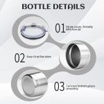 StarSpeed 20oz Tumbler Bulk with Lid, Stainless Steel Insulated Tumblers Double Wall Vacuum Insulated Travel Mug, Powder Coated Coffee Cups for Hot and Cold Drinks(Silver,1)