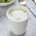 RabyLeo Paper Cup Design Ceramic Mug Eco-Friendly Reusable Cup, Minimalist Home & Office Use. (White & 280 ml)