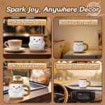 Splandiant Positive Crochet Coffee Mug - Inspirational Gifts for Coffee Lovers - Motivational Office Desk Decor for Coworkers, Employee Appreciation - Thinking of You Gifts for Friends