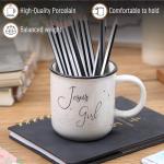 Mr. Pen- Christian Coffee Mugs for Women & Men, 15 oz, White with Bible Theme Design, Christian Mugs for Women, Coffee Cup Ceramic, Cute Tea Cups, Microwave Safe