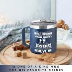 Gifts for Husband - Husband Gifts from Wife - Wedding Anniversary, Birthday, Fathers Day Gift for Him - Love Gift Ideas for Him - 14 Oz Stainless Steel Coffee Mug