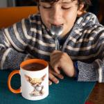 Lively Chihuahua Design Cup, Customized Name Playful Animal Accent Mug, Personalized Funny Dog Ceramic Cup 11oz Or 15oz, Custom Animal Themed Coffee Mug, Gift For Dog Enthusiast