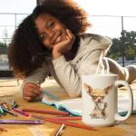 Lively Chihuahua Design Cup, Customized Name Playful Animal Accent Mug, Personalized Funny Dog Ceramic Cup 11oz Or 15oz, Custom Animal Themed Coffee Mug, Gift For Dog Enthusiast