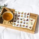 Humyoun 300 Pcs Seasonal Tea Cup Stickers Rustic Mini Teacup Stickers Tea Time Party Favors Aesthetic Waterproof Vinyl Decals Pack for Water Bottles Scrapbooking Laptop Luggage Phone Skateboard