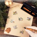 Humyoun 300 Pcs Seasonal Tea Cup Stickers Rustic Mini Teacup Stickers Tea Time Party Favors Aesthetic Waterproof Vinyl Decals Pack for Water Bottles Scrapbooking Laptop Luggage Phone Skateboard