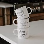 Sweet Water Decor Fall Coffee Mugs | Seasonal 16oz Ceramic Campfire Coffee Cup | Microwave & Dishwasher Safe Autumn Mug Great for Halloween, Pumpkin Spice Lattes & Thanksgiving (Pumpkin Spice)