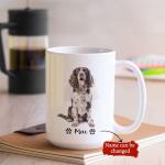 Best Family Gifts Funny Springer Spaniel Dog Design Coffee Mugs, Personalized Name Lovely Pet Cup Gift For Dad Mom, Customized Springer Spaniel Owner Mugs Present, Animal Themed Tea Cup, Ceramic Mug