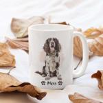 Best Family Gifts Funny Springer Spaniel Dog Design Coffee Mugs, Personalized Name Lovely Pet Cup Gift For Dad Mom, Customized Springer Spaniel Owner Mugs Present, Animal Themed Tea Cup, Ceramic Mug