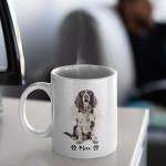 Best Family Gifts Funny Springer Spaniel Dog Design Coffee Mugs, Personalized Name Lovely Pet Cup Gift For Dad Mom, Customized Springer Spaniel Owner Mugs Present, Animal Themed Tea Cup, Ceramic Mug