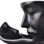 Tea Cup and Saucer Set Ceramic Kissing Couple Coffee Mug Set With Spoon Face Coffee Cup Unique Teacup and Saucer Valentine's Day Christmas Creative Gift