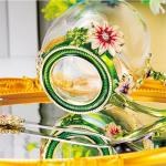 Flower Tea Cup ,Daisy Flower Clear Glass Fancy Coffee Cup with Spoon,Gift Box for Her Mom Wife Grandma Girls Friends Valentines Christmas Birthday Present Idea for Juice,Hot And Cold Drinks Use