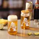 Monogrammed Gifts for Women, Personalized Gifts for Her Mom, Glass Cup with Bamboo Lids and Straws 16 oz, Iced Coffee Cup, Tea Cup, Cute Aesthetics custom Tumbler Cup, Mothers Day, Birthday Gifts - A