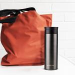 Ovente Stainless Steel Vacuum Insulated Coffee Water Mug, 16 oz Portable Double Wall Handheld Tumbler with Tea Infuser, BPA-Free Spill Proof Travel Friendly for Hot Cold Beverage, Gunmetal MSA16G