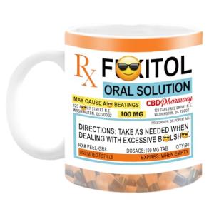 Pawfect House Funny Coffee Mug, Birthday Gifts For Women Men, Fukitol Rx Prescription For Recharging Your Mind And Soul, Funny Office Gifts For Coworkers, Work Friends, Problem Solver Mug