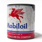 Images In Tile USA Mobil Lube Motor Oil Can 11 oz. Coffee Mug Antique Collector