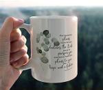Christian Bible Scripture Jeremiah 29:11 for I Know the Plans I Have for You Watercolor Eucalyptus Leaf Ceramic Mug-11oz Coffee Milk Tea Mug Cup with Handle,Christian Gifts