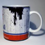 Images In Tile USA Mobil Lube Motor Oil Can 11 oz. Coffee Mug Antique Collector