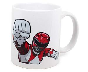 Exclusive Mighty Morphin Power Rangers Red Ranger Ceramic Mug | Official Collectible Coffee Cup | Drinkware For Home Barware Set | Holds 11 Ounces