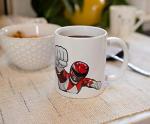 Exclusive Mighty Morphin Power Rangers Red Ranger Ceramic Mug | Official Collectible Coffee Cup | Drinkware For Home Barware Set | Holds 11 Ounces