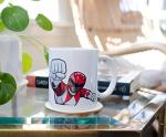 Exclusive Mighty Morphin Power Rangers Red Ranger Ceramic Mug | Official Collectible Coffee Cup | Drinkware For Home Barware Set | Holds 11 Ounces