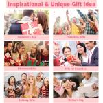 Yalucky Birthday Gifts for Women, Friendship Gifts for Women, Mom Teacher Appreciation Gift Glass Tea Cup with Infuser and Lid Ideas for Tea Lovers Friends Colleagues