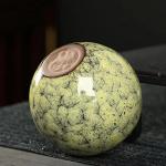 Fuzencup MQjzsh Handmade Chinese Japanese Tea Bowls, Tea Cup Set, 4 Pack, 110ml / 3.7oz for Office, Home, Gifts (Y,Lb，Lg,W)